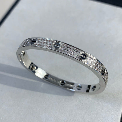 [Camiery] LOVE BRACELET 6.1MM DIAMOND-PAVED CERAMIC