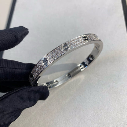 [Camiery] LOVE BRACELET 6.1MM DIAMOND-PAVED CERAMIC
