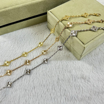 [Camiery]CLOVER 6 MOTIF DIAMOND BRACELET