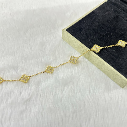 [Camiery]CLOVER 6 MOTIF DIAMOND BRACELET