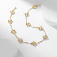 [Camiery]CLOVER 10 MOTIFS LASER NECKLACE