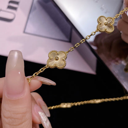 [Camiery]CLOVER 10 MOTIFS LASER NECKLACE
