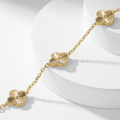 [Camiery]CLOVER 10 MOTIFS LASER NECKLACE