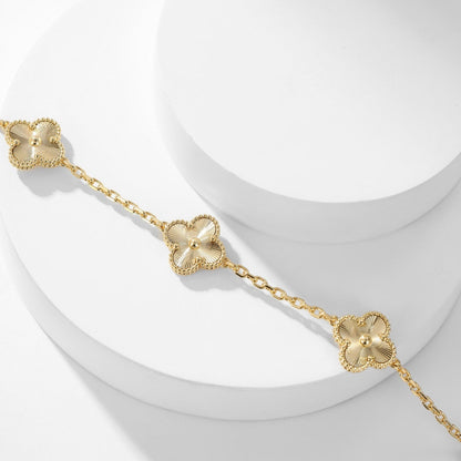 [Camiery]CLOVER 10 MOTIFS LASER NECKLACE