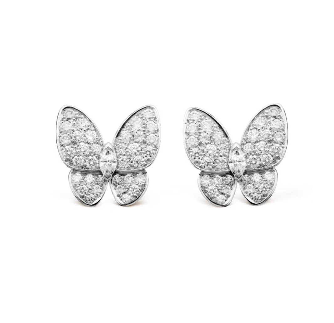 [Camiery]BUTTERFLY ALL DIAMOND EARRINGS