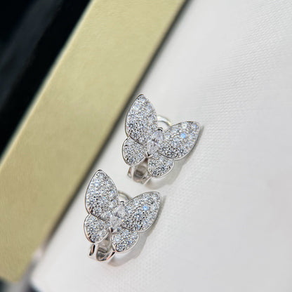 [Camiery]BUTTERFLY ALL DIAMOND EARRINGS