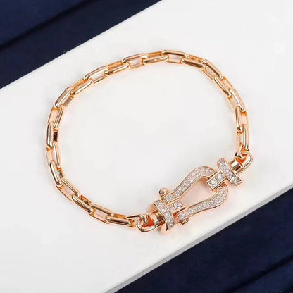 [Camiery]FORCE LARGE HORSESHOE CLASP  METAL BRACELET
