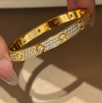 [Camiery] LOVE BRACELET 6.1MM DIAMOND-PAVED 10 BIG DIAMONDS