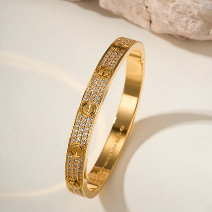 [Camiery] LOVE BRACELET 6.1MM DIAMOND-PAVED