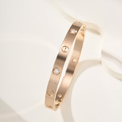 [Camiery] LOVE BRACELET 6.1MM 4 DIAMONDS