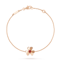 [Camiery]FRIVOLE GOLD FLOWER PINK MALACHITE BRACELET