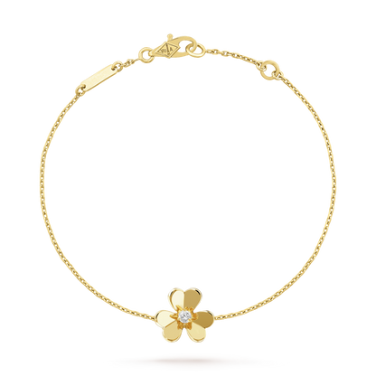 [Camiery]FRIVOLE GOLD FLOWER PINK MALACHITE BRACELET