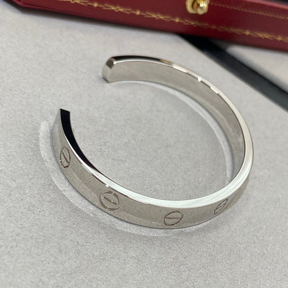 [Camiery] LOVE BRACELET 6.1MM 1 DIAMOND OPEN CUFF
