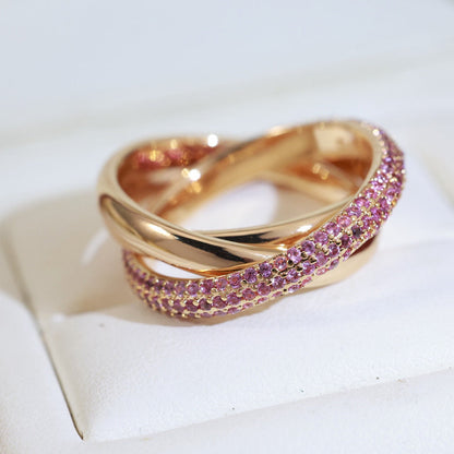 [Camiery] TRINITY 3.2MM RING PINK DIAMOND
