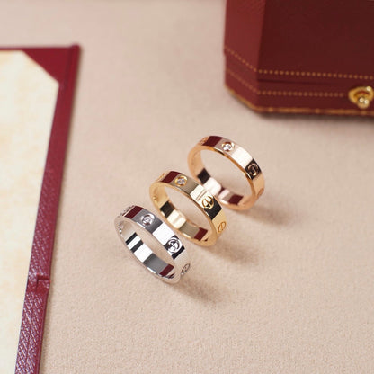 [Camiery] LOVE 4MM 1 DIAMOND RING