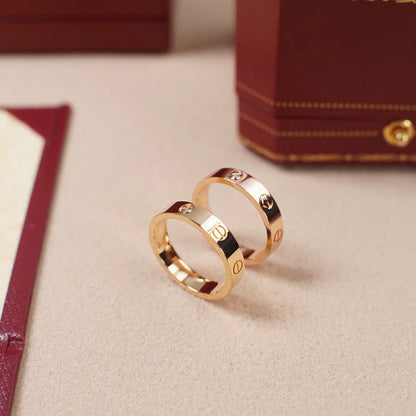 [Camiery] LOVE 4MM 1 DIAMOND RING