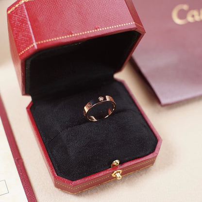 [Camiery] LOVE 4MM 1 DIAMOND RING