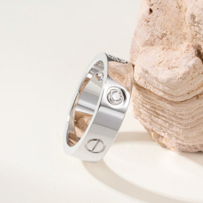 [Camiery] LOVE 4MM 1 DIAMOND RING