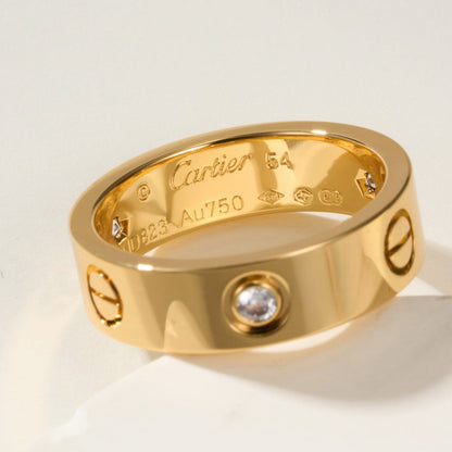 [Camiery] LOVE 4MM 1 DIAMOND RING