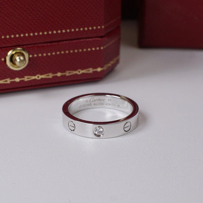 [Camiery] LOVE 4MM 1 DIAMOND RING