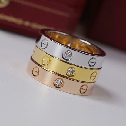 [Camiery] LOVE 4MM 1 DIAMOND RING