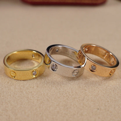 [Camiery] LOVE 5.5MM 3 DIAMOND RING