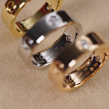 [Camiery] LOVE 5.5MM 3 DIAMOND RING