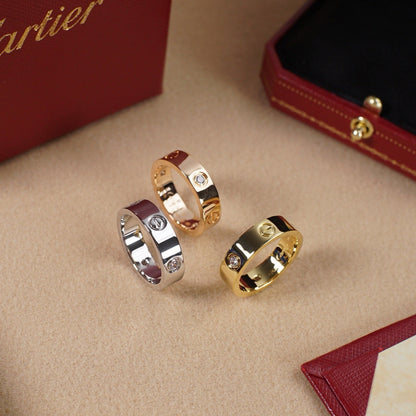 [Camiery] LOVE 5.5MM 3 DIAMOND RING