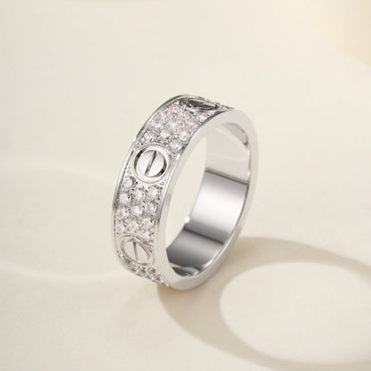 [Camiery] LOVE RING 5.5MM DIAMONDS PAVED