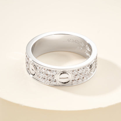 [Camiery] LOVE RING 5.5MM DIAMONDS PAVED
