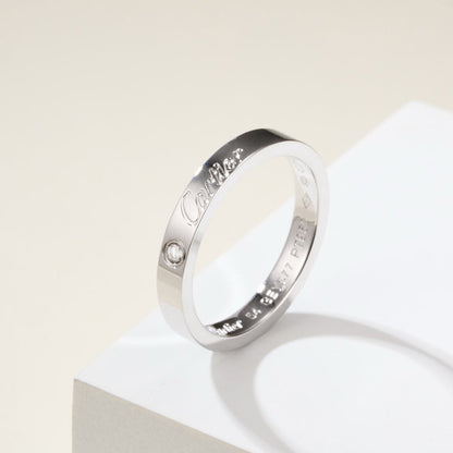 [Camiery] LOVE RING 4MM 1 DIAMOND