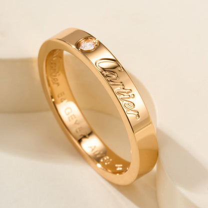 [Camiery] LOVE RING 4MM 1 DIAMOND