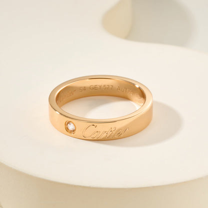 [Camiery] LOVE RING 4MM 1 DIAMOND