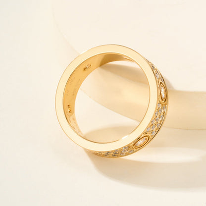 [Camiery] LOVE 5.5MM FULL-PAVE 6-DIAMOND RING