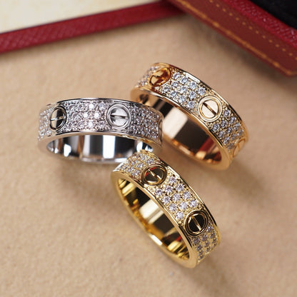 [Camiery] LOVE RING 5.5MM DIAMONDS PAVED