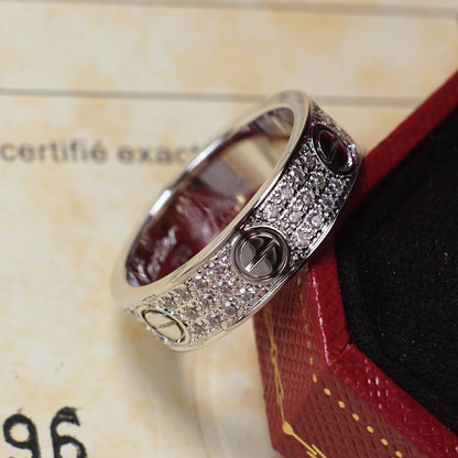 [Camiery] LOVE RING 5.5MM DIAMONDS PAVED