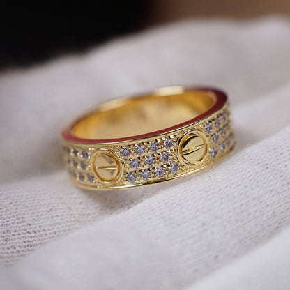 [Camiery] LOVE RING 5.5MM DIAMONDS PAVED