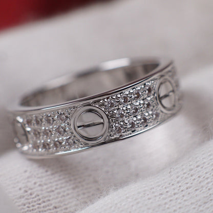 [Camiery] LOVE RING 5.5MM DIAMONDS PAVED