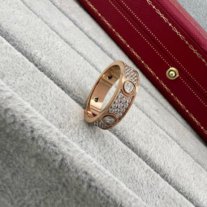 [Camiery] LOVE 5.5MM FULL-PAVE 6-DIAMOND RING
