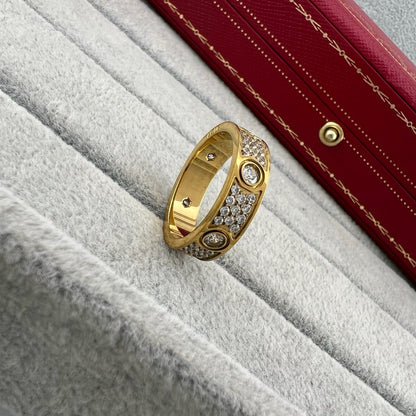 [Camiery] LOVE 5.5MM FULL-PAVE 6-DIAMOND RING