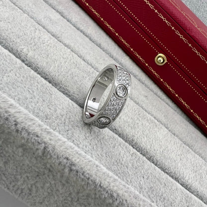 [Camiery] LOVE 5.5MM FULL-PAVE 6-DIAMOND RING