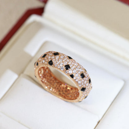 [Camiery] PANTHERE SPOTTED FULL DIAMOND RING