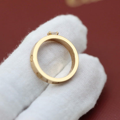[Camiery] LOVE RING 3.6MM 1 BIG DIAMOND