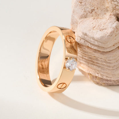 [Camiery] LOVE RING 3.6MM 1 BIG DIAMOND
