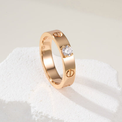 [Camiery] LOVE RING 3.6MM 1 BIG DIAMOND