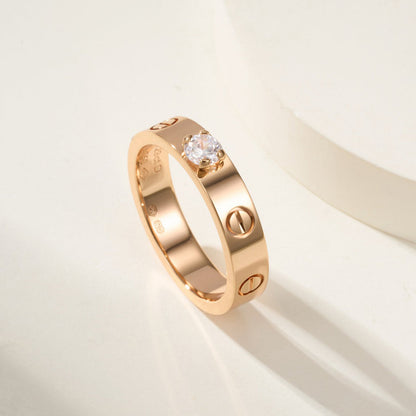 [Camiery] LOVE RING 3.6MM 1 BIG DIAMOND