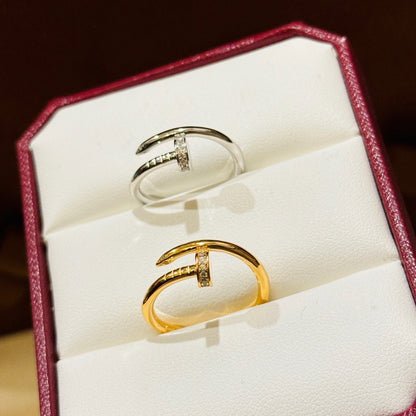 [Camiery] JUSTE 1.8MM HALF DIAMOND RING