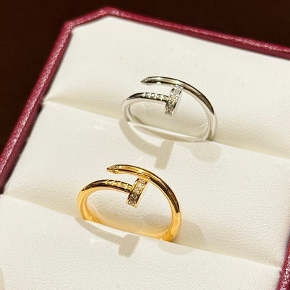 [Camiery] JUSTE 1.8MM HALF DIAMOND RING