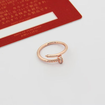 [Camiery] JUSTE 1.8MM HALF DIAMOND RING