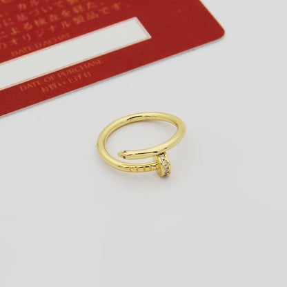 [Camiery] JUSTE 1.8MM HALF DIAMOND RING